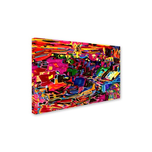 Josh Byer 'Fire In The Arcade' Canvas Art,35x47